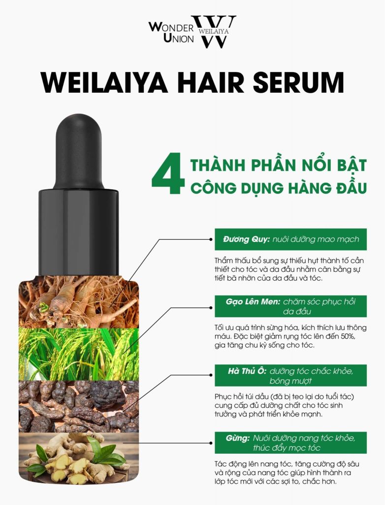4 thành phần nổi bật của serum weilaiya