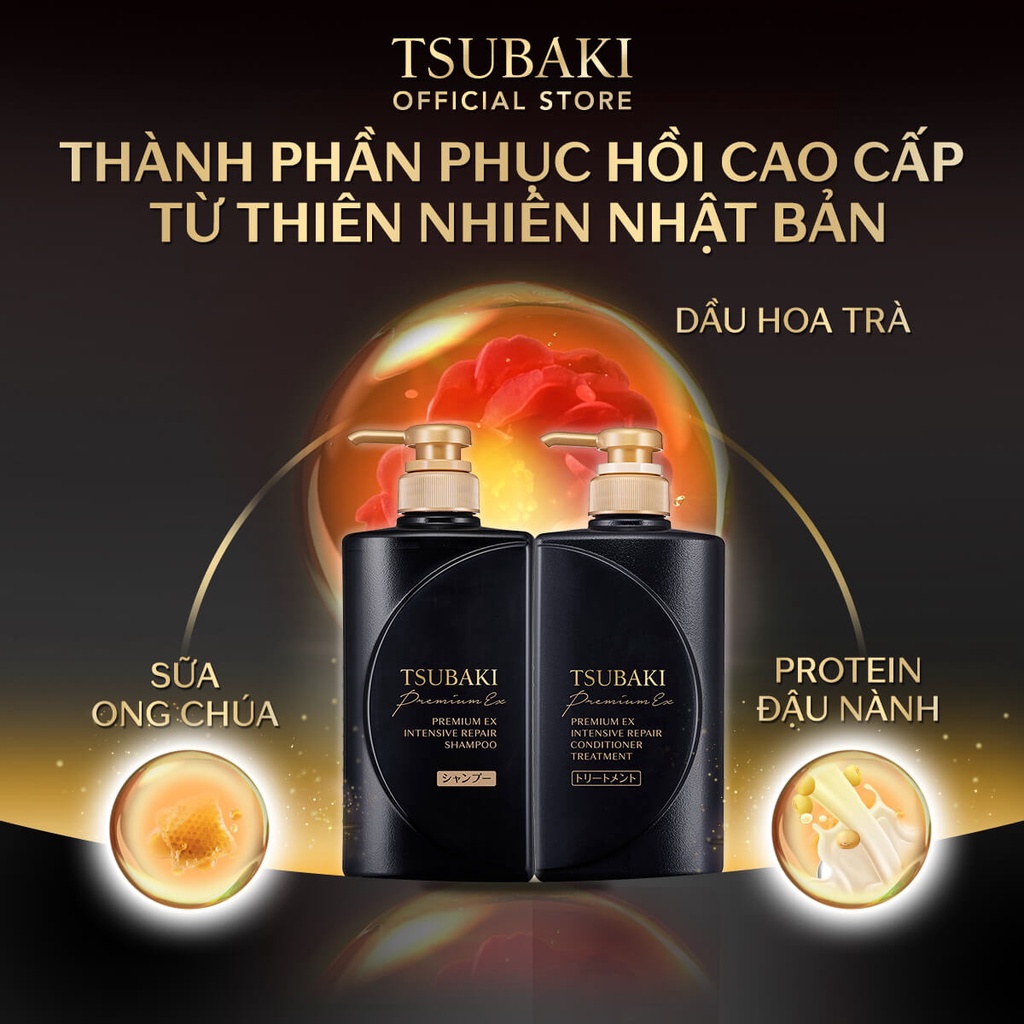 Tsubaki Premium EX Intensive Repair cho tóc hư tổn nặng